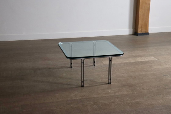 Table basse Horst Brüning Modèle 6912 pour Kill International, Allemagne 1967 – Tables basses, Glass, Metal (photo 6 of 11)