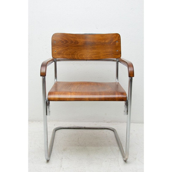 Image 1 of Vintage Bauhaus office chair by Robert Slezák for Baťa 1930s