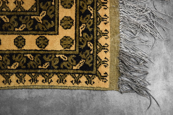 Image 1 of Handgewebter orientalischer afghanischer Gold-Ersari-Teppich, 1930er Jahre