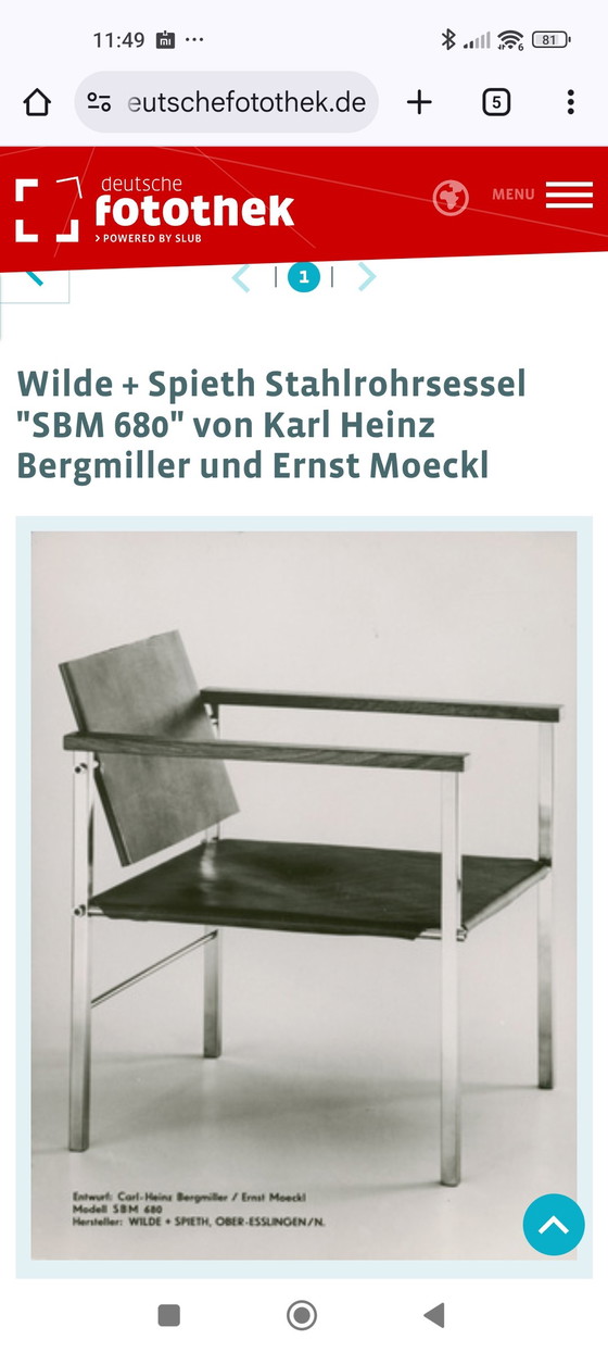 Image 1 of Set aus 2 Stühlen aus Kunstleder von Wilde & Spieth