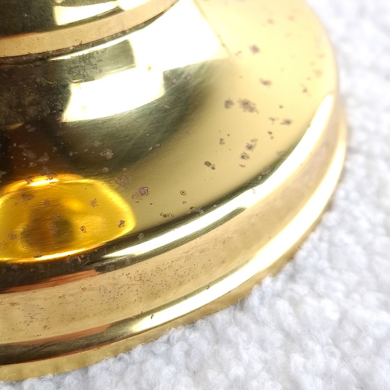 Image 1 of Lampe de table vintage en laiton, années 60/70, style milieu du siècle