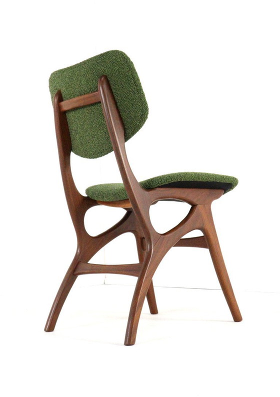 Image 1 of Ensemble de 4 chaises de salle à manger Pynock, style vintage, rembourrées