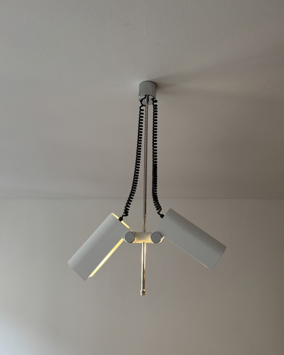 Image 1 of Minimalist Doria Adjustable Pendant Lamp designed by Wilhelm Braun Feldweg, 1960s, Space Age, Mid Century, Industrial Design