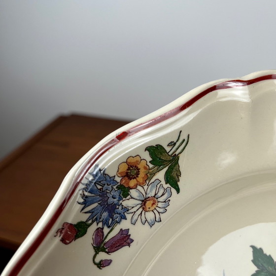 Image 1 of Ensemble de 2 assiettes creuses de Sarreguemines, modèle "Agreste", 1920/50