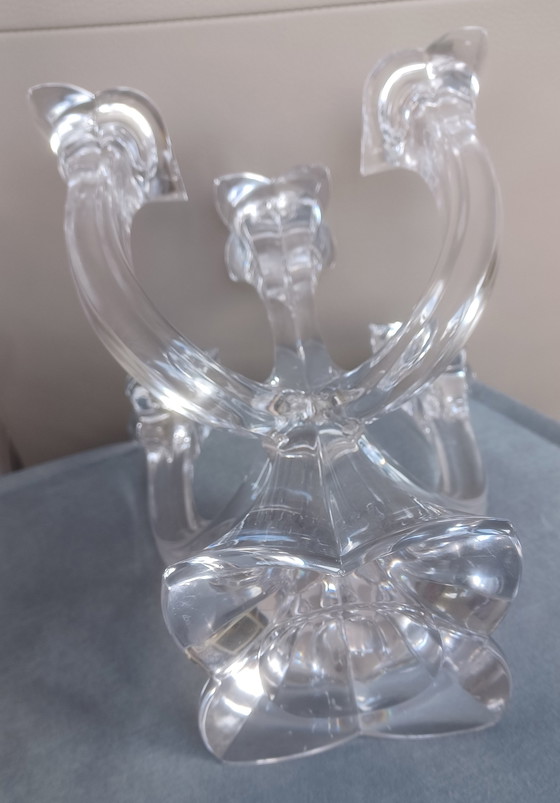 Image 1 of Bougeoir en cristal Villeroy & Boch à 5 branches, 25 cm de hauteur.