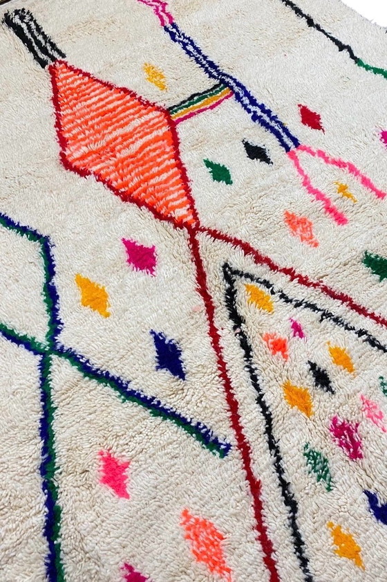Image 1 of Tapis berbère exclusif des montagnes de l'Atlas – Laine tissée à la main, 300 x 205 cm