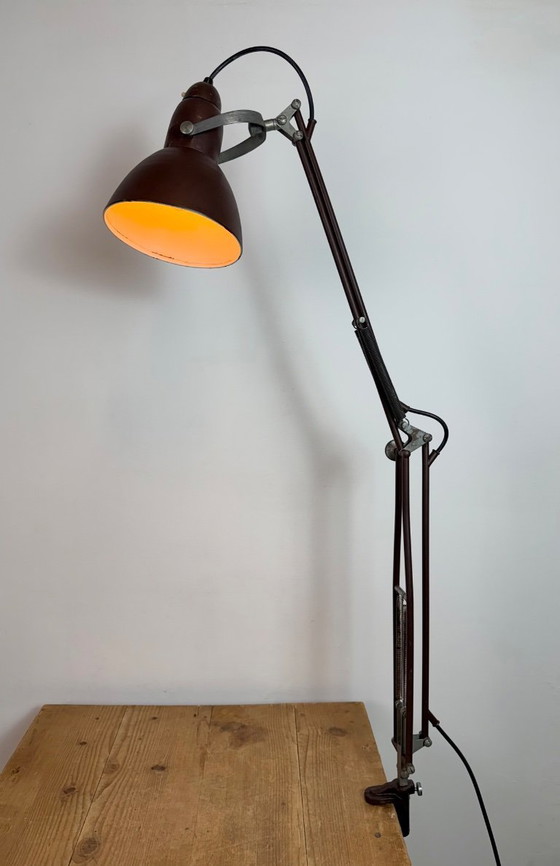Image 1 of Vintage Brown Architect Table Lamp from Napako, 1950s