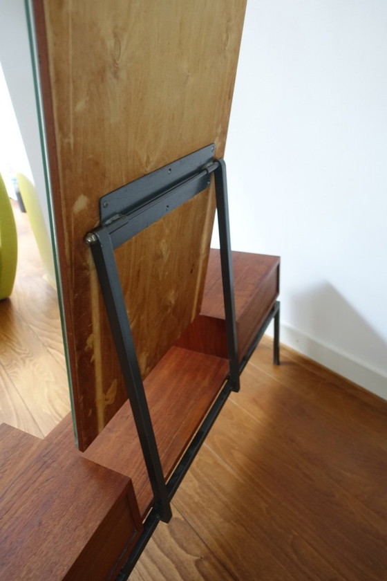 Image 1 of Espejo moderno de mediados de siglo Kuperus Almelo en estilo Pastoe Braakman.