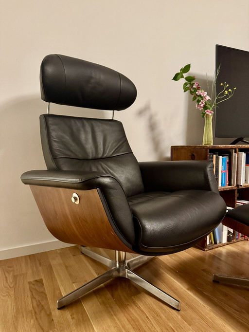 Hollywood Relaxkombi armchair with stool