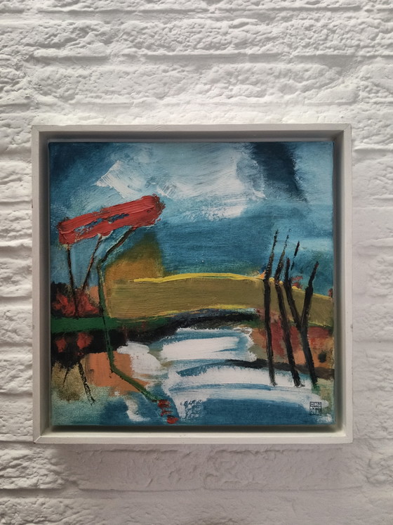 Abstract Impressionist Still Life by Lenie van den Bulk – Paintings & Drawings, Wood, Canvas (photo 5 of 7)