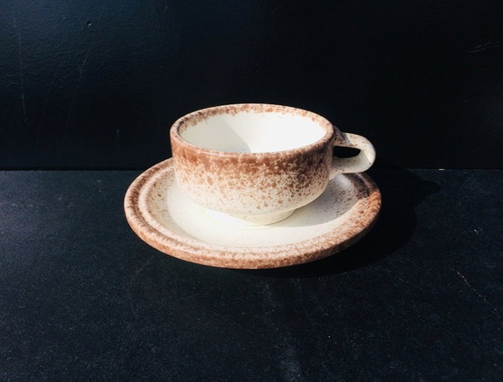 Image 1 of Vintage 60s ' Fat Lava West-Germany ' brutalist servies