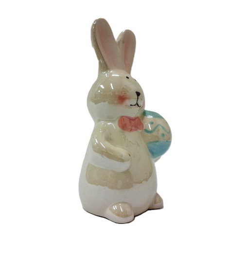 Ceramic Glazed rabbit figurine 12 cm