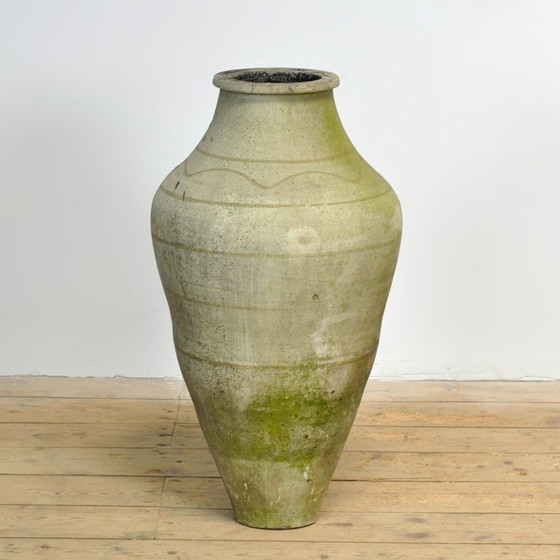 Image 1 of Large Turkish Stone Olive Oil Jar