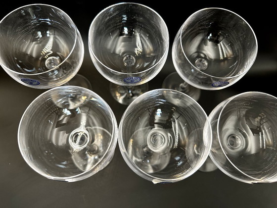 Image 1 of 6 copas de vino de cristal de Bohemia