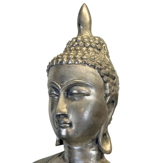 Large Chinese Incense Buddha – 1980s – 85.6 cm – Sculpture (photo 25 of 30)