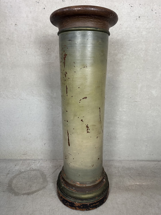 Image 1 of Antique French column - sunflowers