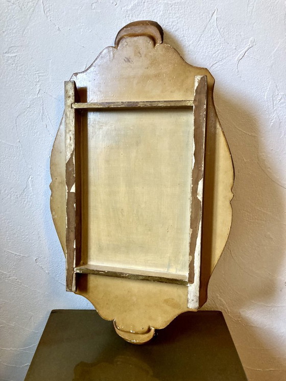 Image 1 of Napoleon III style wooden tray, painted between 1860 and 1880