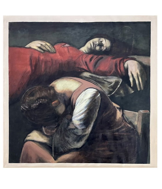 Image 1 of Brilla nel Tevere una stella lucente" 85x85 cm