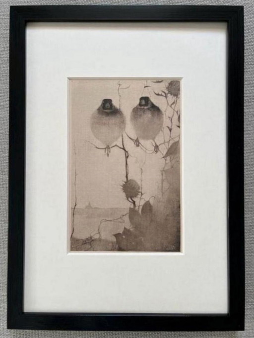 Jan Mankes 1889-1920 / Heliogravure Puttertjes in Avondschemering 1923