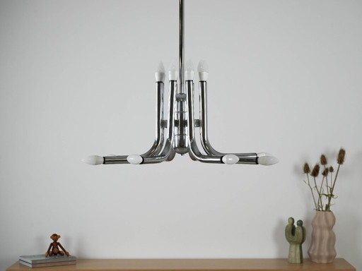 Lampada a sospensione, design italiano, anni '70, prodotta in Italia