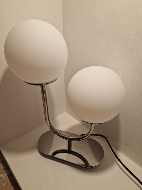 IKEA Simrishamn Table Lamp chrome / Retro Space Age New, Metal, Silver (photo 5 of 10)