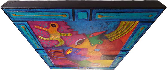 Image 1 of Pintura Original Clemens Briels: "El Intercambio de Opiniones" (2008) - ¡Firmado y Certificado!