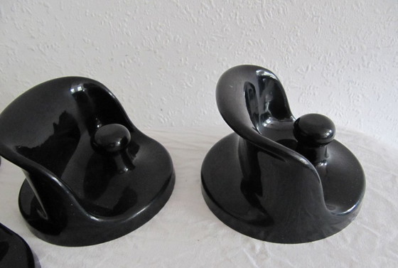 Image 1 of 4x Wall Hooks Coat Rack Olaf von Bohr No 4702 Kartell 1970s