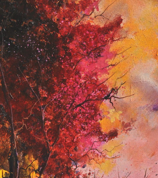 Sunset in Autumn – schilderijen tekeningen, Canvas (photo 2 of 5)