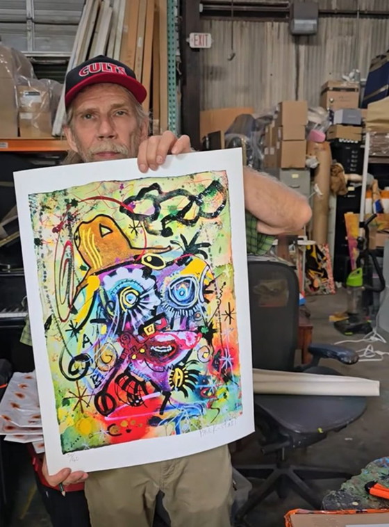 Image 1 of Kostabi, Paul - Legend in the Midst - NUOVA EDIZIONE - Giclée - firmata a mano