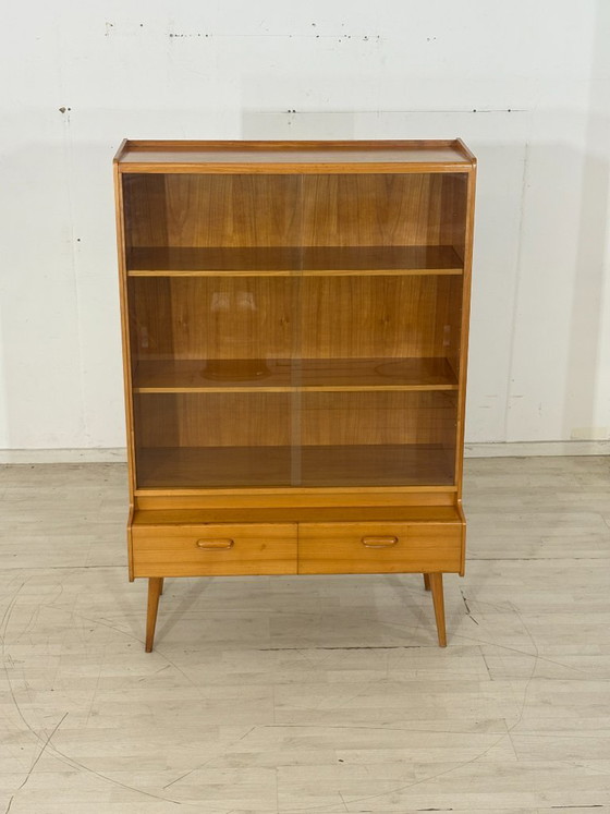 Vetrina in stile metà secolo | Credenza alta | Mobile vintage | Mobile da esposizione – Vetrine, Wood (photo 3 of 11)