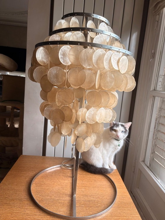 Image 1 of 2 Parelmoeren Lampen 75 cm – Vintage Design / Decor