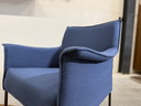 Design sur stock Fauteuil Limec Laine bleu charrue