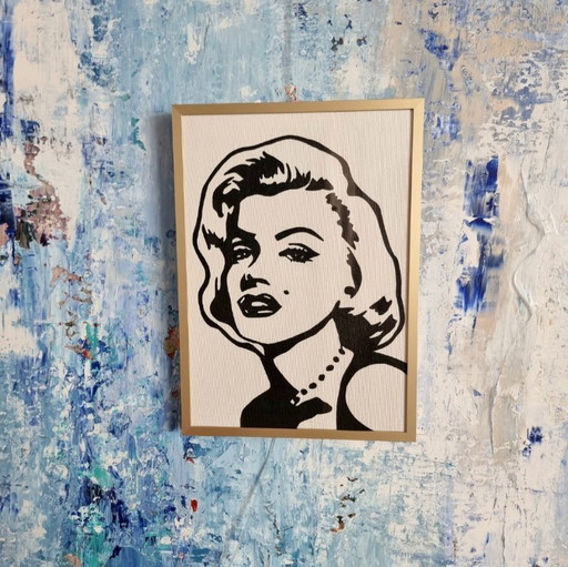 Frances Eckhardt  - ingelijst kunstwerk Monroe A4 formaat