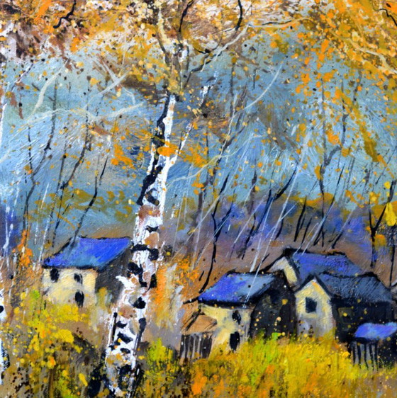 Aspen Trees in Autumn – F. Ledent, Art, Canvas (photo 3 of 5)