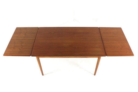 Image 1 of Rectangular extendable dining table 'Flovt' vintage Danish design