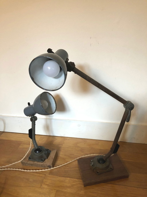 2x Kandem Marianne Brandt lampes de table/mur Bauhaus