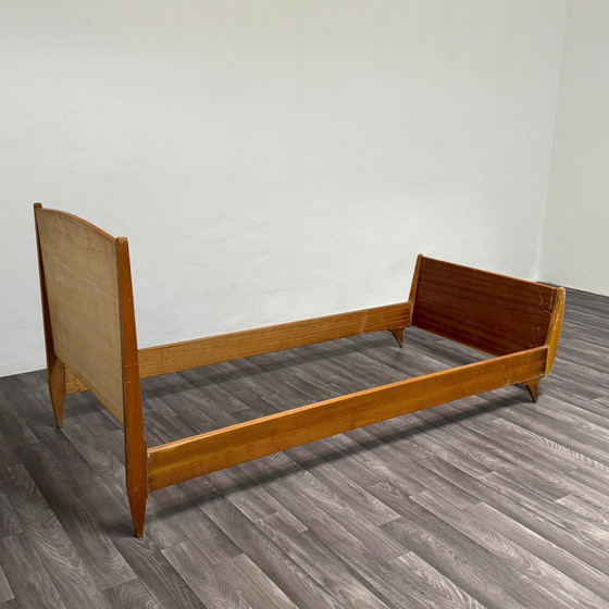 Image 1 of Gio Ponti Attr. Letto Singolo e Comodino Mid-Century Anni 40 Design Modernariato
