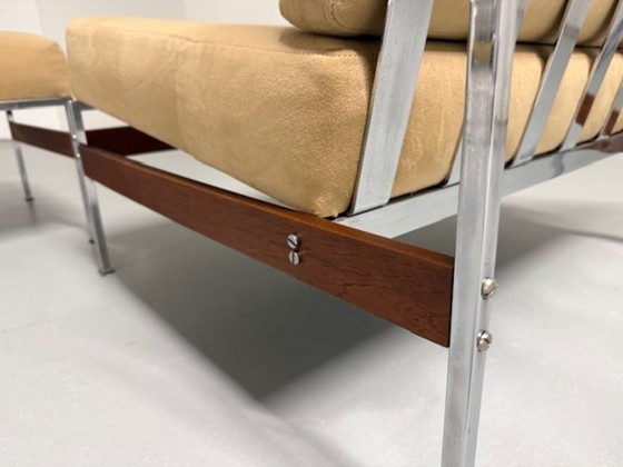 Image 1 of Chaise longue et pouf A.Vandenbussche