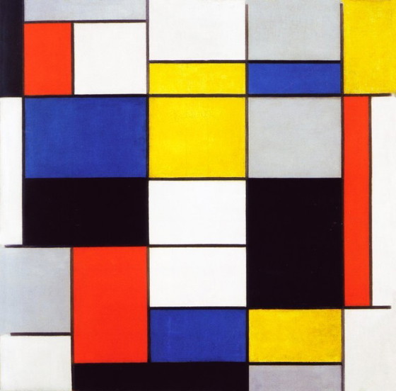Image 1 of Piet Mondriaan ----Compositie A        uit 1920
