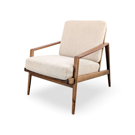 3x Poltrone Vintage Midcentury Noce anni '60 easy chair – Legno (photo 5 of 10)