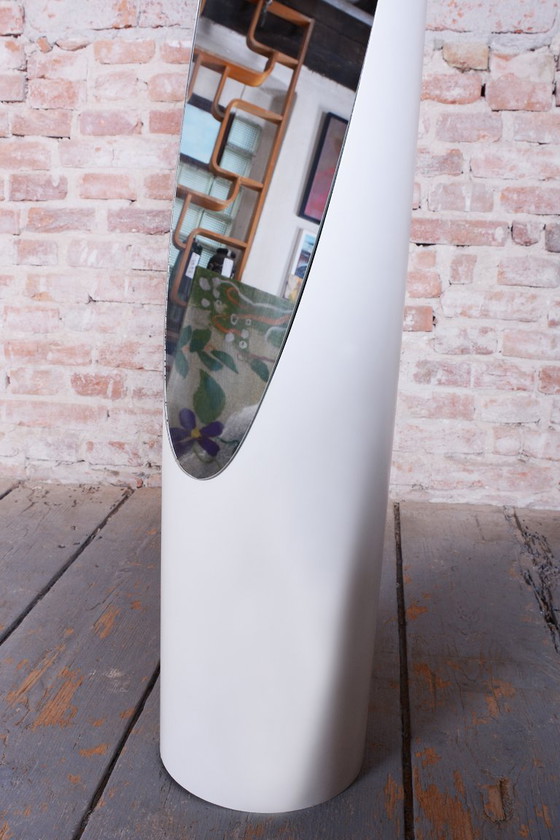 Miroir sur pied original de style Mid-Century, par Roger Lecal, en plastique, France, années 1970 – Glass (photo 7 of 8)