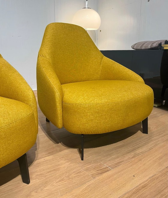 Image 1 of Sillón Leolux Jill amarillo (4 unidades) en perfecto estado.