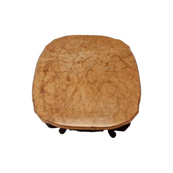 Image 1 of Louis XV style side table with marble top, 20th century