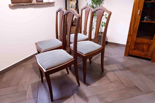 Set of 4 Art Nouveau Dining Chairs