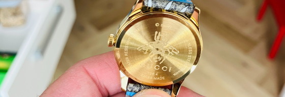 Image 1 of Gucci G-Timeless YA1264167 Donald Duck Gold PVD 38mm Unisex-Uhr