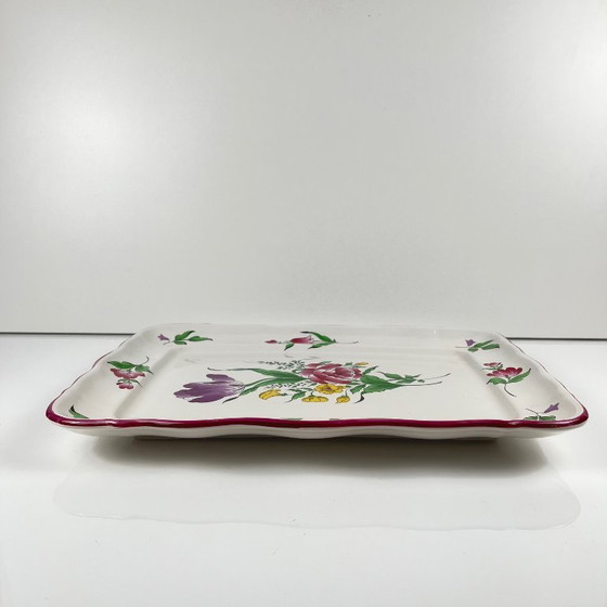 Image 1 of Plat rectangulaire Modèle Réverbère par KG Lunéville