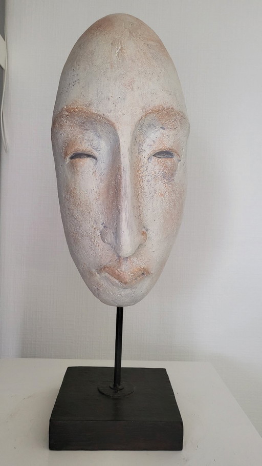 Estatua antigua sobre pedestal – decoratieve objecten, Stone