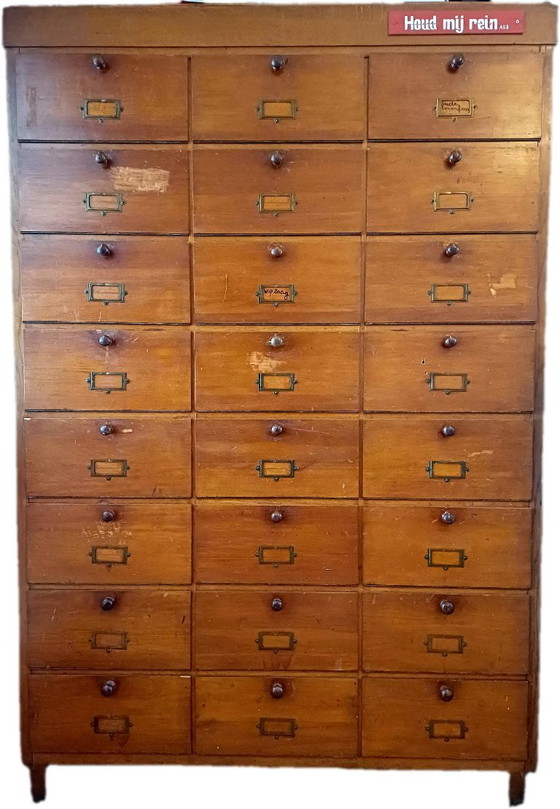Archivador de los años 30 con puertas abatibles – Armarios de almacenamiento, Metal, Wood (photo 6 of 9)