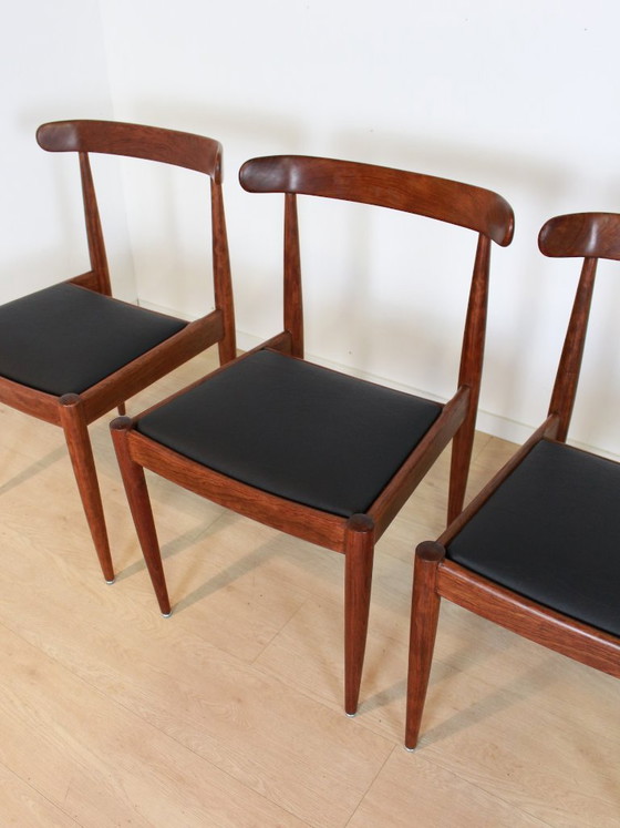Vintage 4× Stoelen – Alfred Hendrickx Belform – Eetkamerstoelen, Wood (photo 9 of 12)