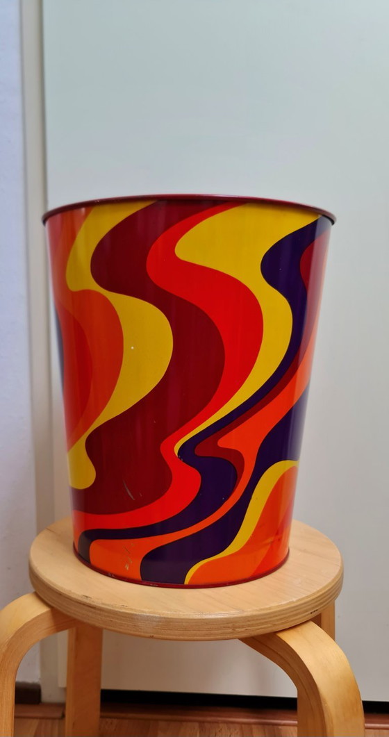 Image 1 of Tomado Trash Can Paper Bin With Artistic Design